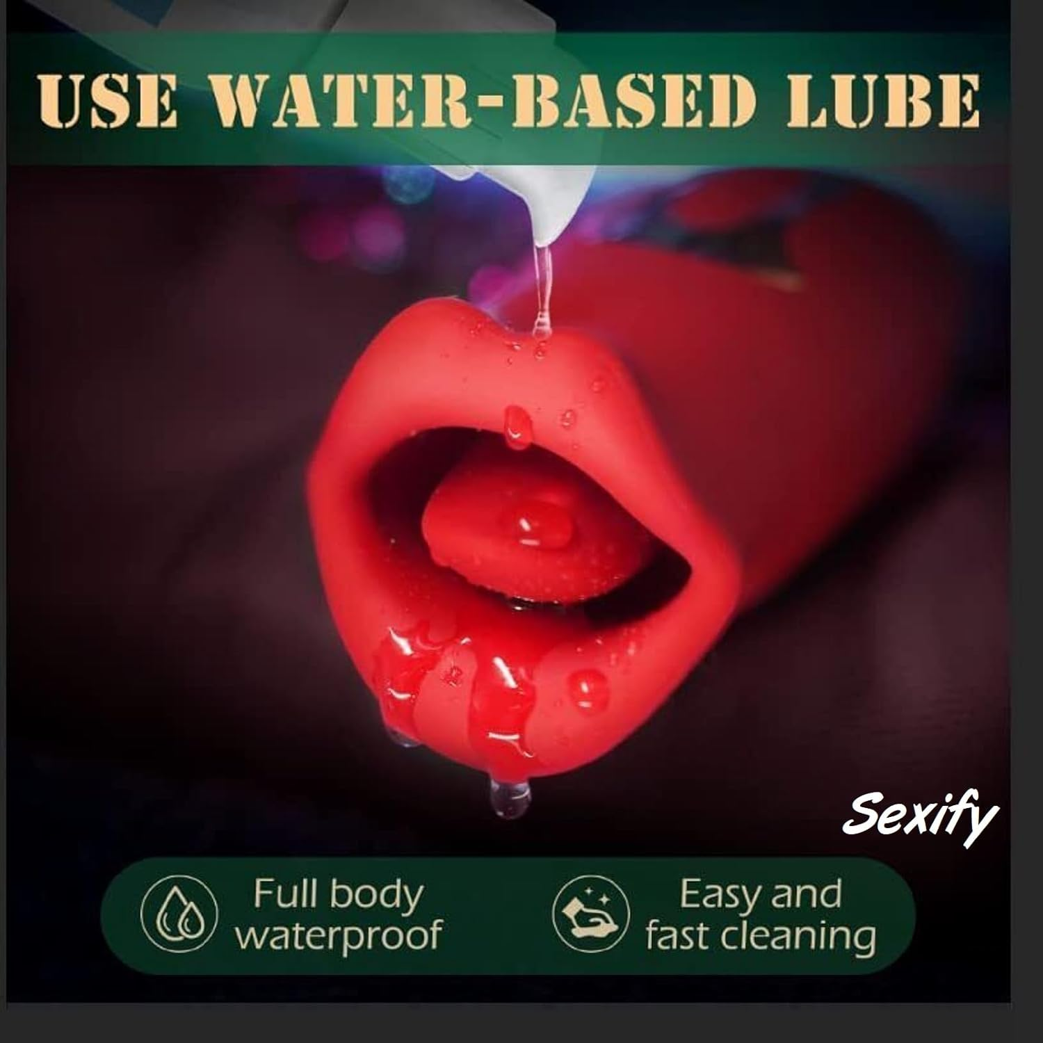 Adult Sex Toys Vibrator Toy, Sex Stimulator for Women with 10 Vibration Modes and 10 French Kissing Modes, Licking Tongue Sex Toy Clit Vibrator, Clitoral Vibrator for Women, Adult Sex Toys image number 3