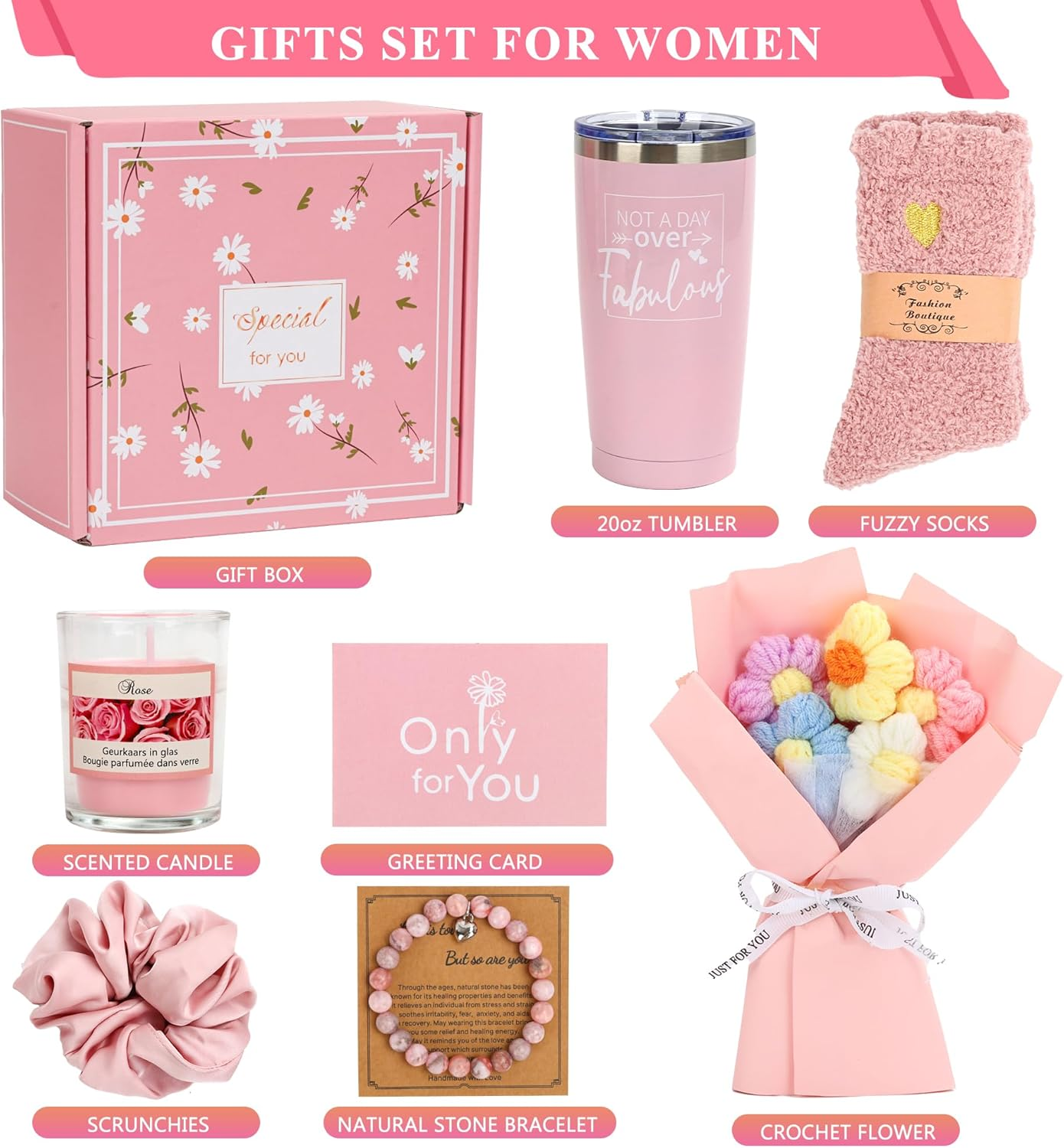 Birthday Gifts for Women, Girls Mom Wife Girlfriend Sister Friends Teacher Nurse Her, Mother'S Day, Christmas, Valentine'S Day Gift, Self Care Gifts for Women image number 3