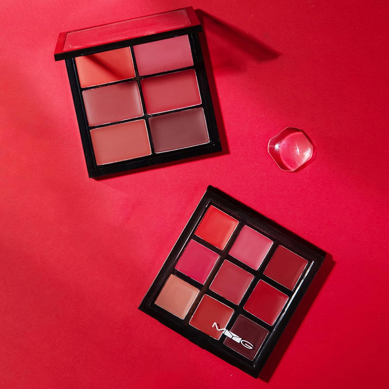 9-Color Lipstick Palette &ndash; Velvet Matte Lip & Cheek Tint | Long-Lasting, Waterproof, Highly Pigmented | All-In-One Lip Palette for Every Occasion image number 2