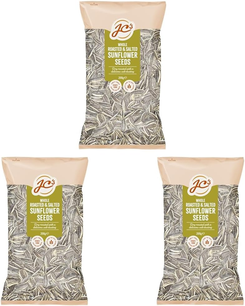 J.C.'S Quality Foods Roasted & Salted Sunflower Seeds 200G