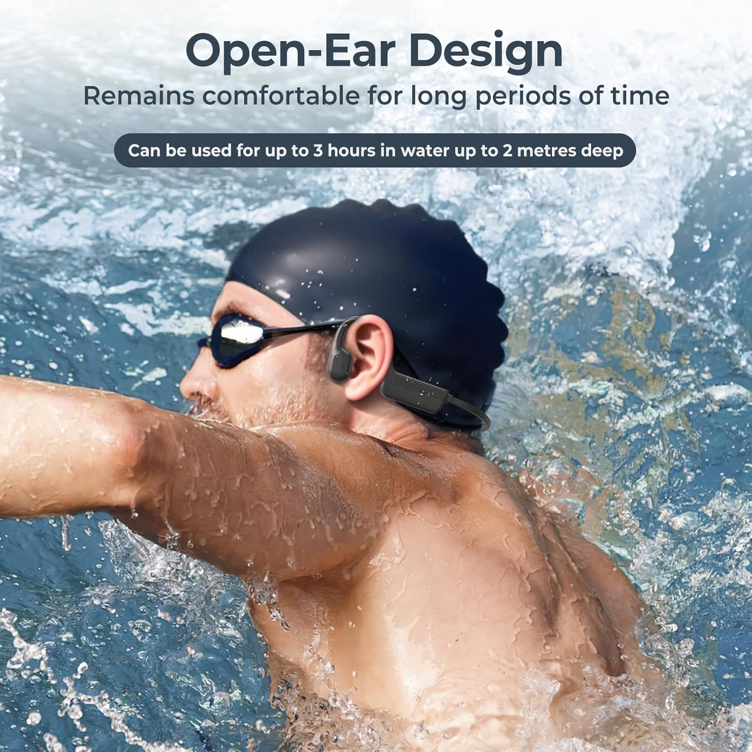 Relxhome Translator Headphones, Bluetooth 5.3, IPX5 Waterproof, 50 Hours Play Time image number 4