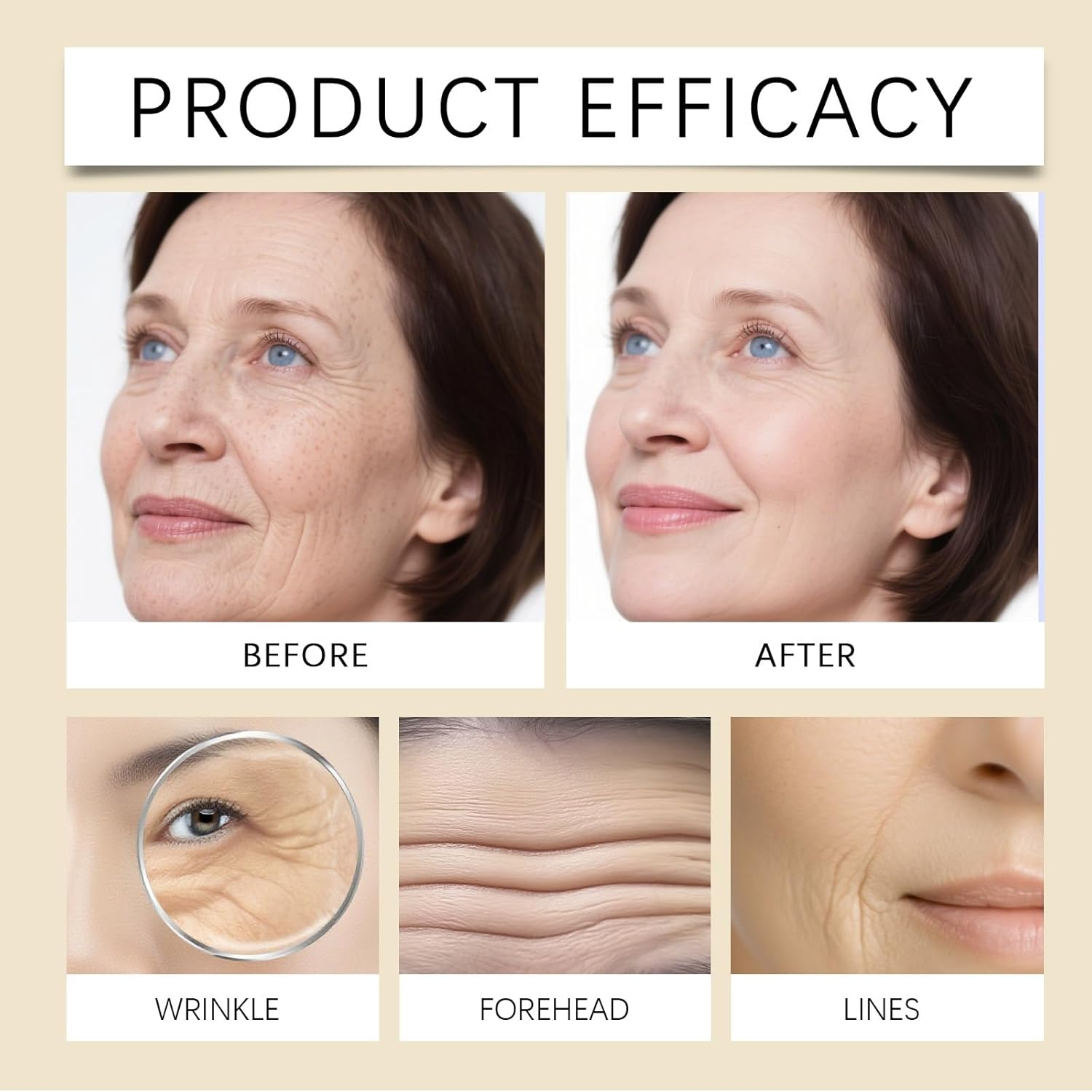 Anti-Wrinkle Instant Lifting Oil, Anti-Aging Roll-On Serum, Instant Lifting & Firming Face Oil with 360&deg; Roller Ball, Hydrating & Moisturizing Anti-Aging Treatment for for Eye, Face & Chest (6Pcs) image number 3