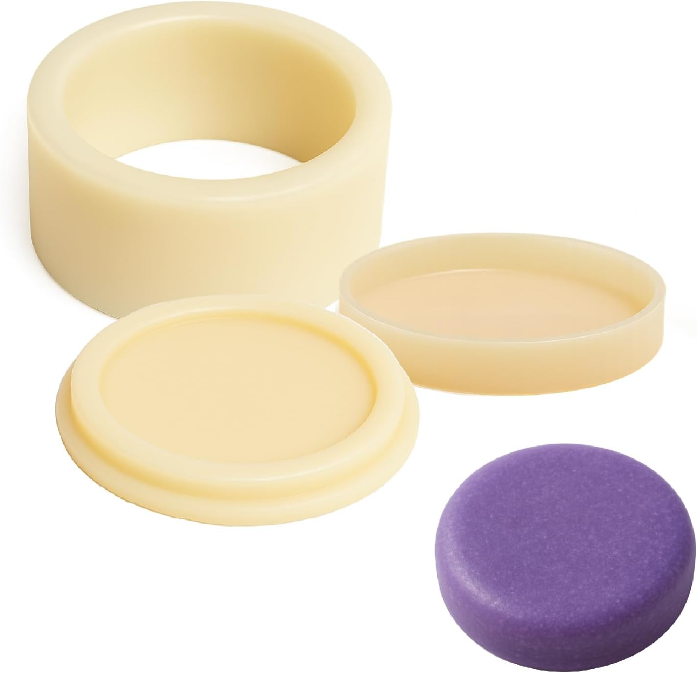 Dsyisvia Bath Salt Ball round Soap Mold, 3 Pack, Plastic, Molded image number 1