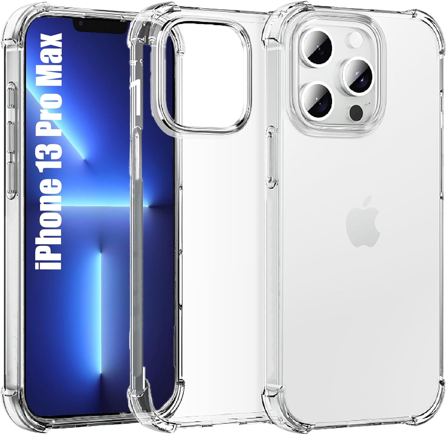 For Iphone 13 Pro Max Case Clear [Shockpoof][Military Grade Protection] Reinforced Corners Slim Fit Soft Flexible TPU Bumper Phone Case for Iphone 13 Pro Max-6.7In,Crystal Clear image number 3