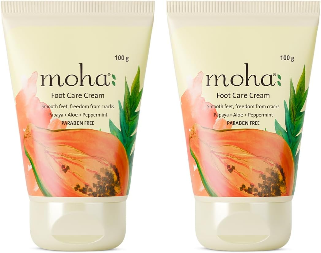 Moha: Foot Cream for Rough, Dry and Cracked Heel, Feet Cream for Heel Repair with Benefits of Aleovera, Papaya & Peppermint (200 Gram) image number 4