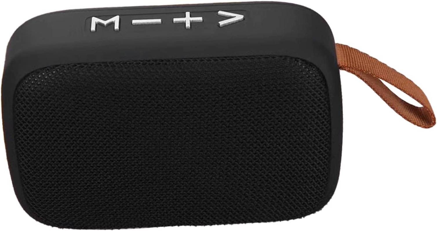 Mini Speaker, Subwoofer, Portable Wireless Speaker with Memory Card Support, Hand Strap, Black image number 5