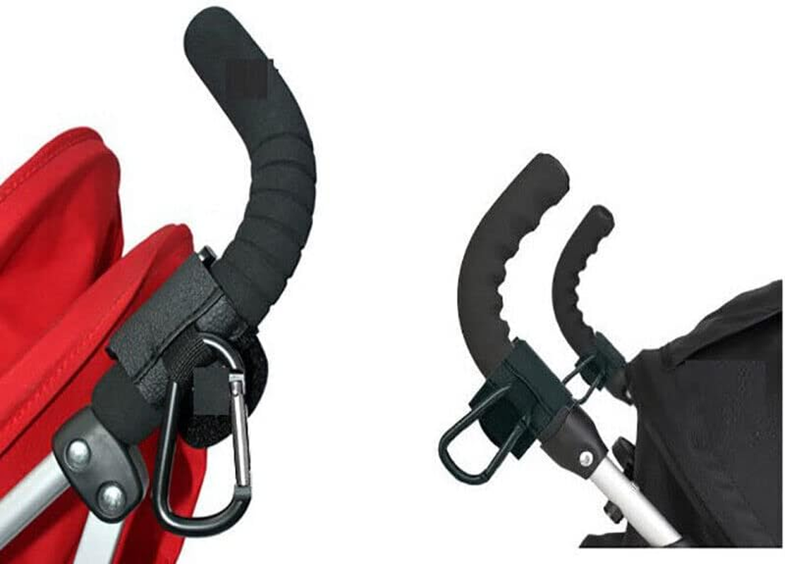 AIMALL 2X Pram Hook Baby Kids Stroller Hooks Shopping Bag Clip Carrier Pushchair Hanger to Carry Your Shopping Bags, Handbag, or Baby Change Bag on Your Pushchair - Universal Fit - Provides Extra Storage
