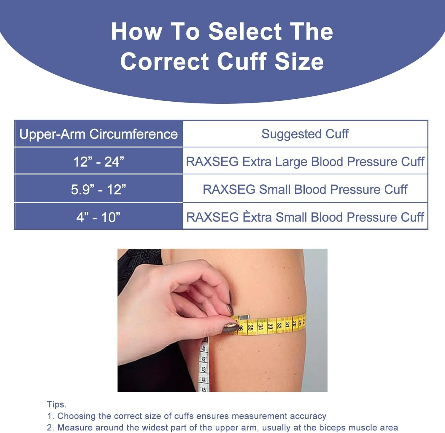 Blood Pressure Cuff Compatible with Omron (22-52CM), Extra Large BP Replacement Cuff for Big Arms - Includes Multiple Connectors image number 1