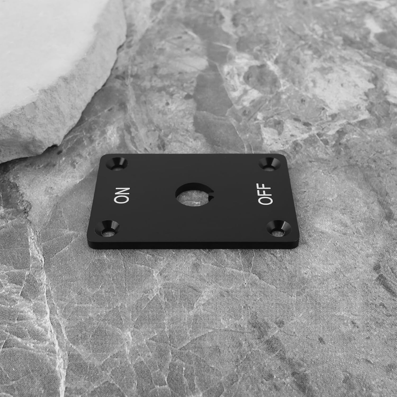 2Pcs Toggle Switch Panel On-Off Bracket Mounting Holes 12Mm with Screws Aluminum Alloy for Most Caravan Marine Boat Car Trailer RV