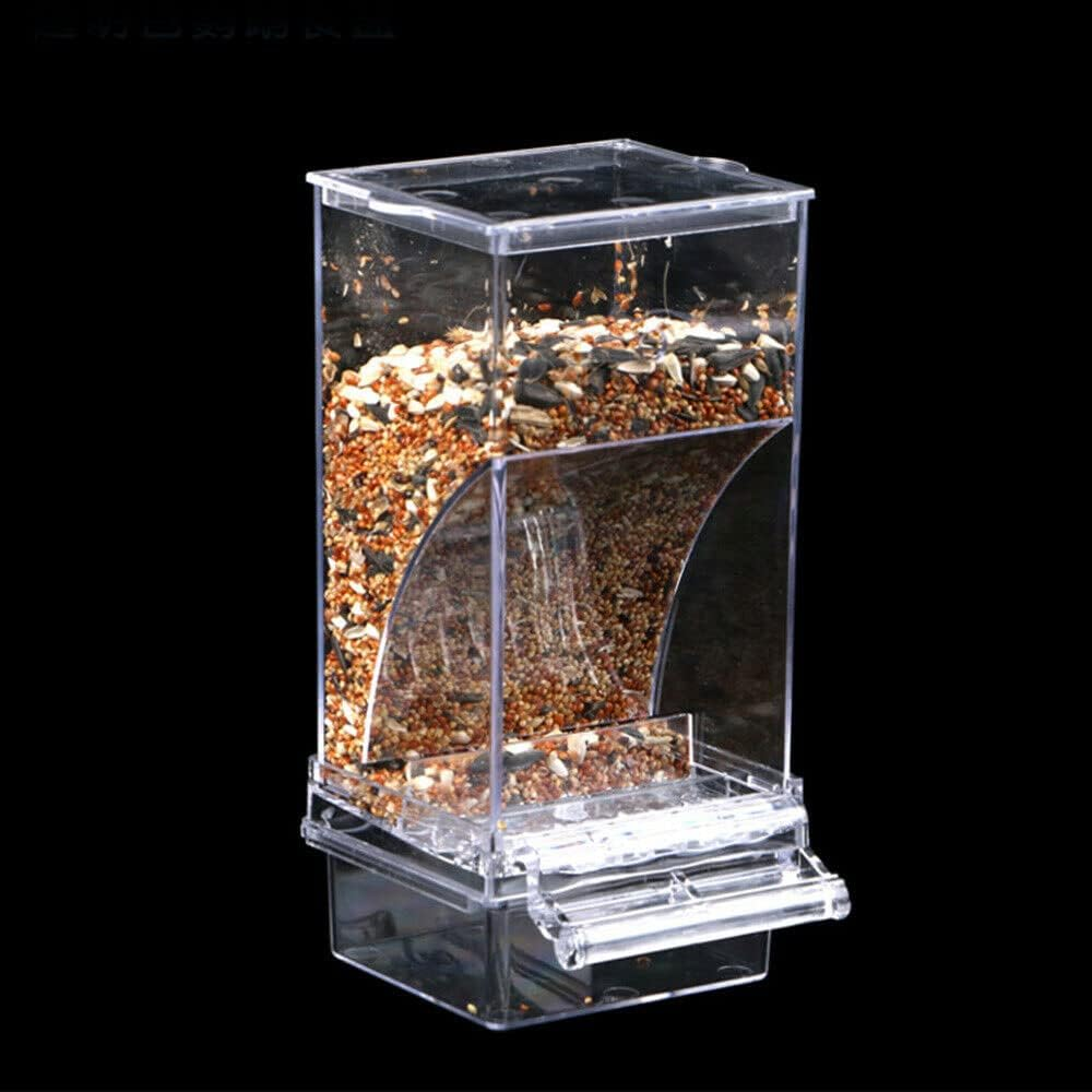 1Pcs Bird Cage Feeder Automatic Parrot Seed Feeders Canary Small Cockatiel image number 4