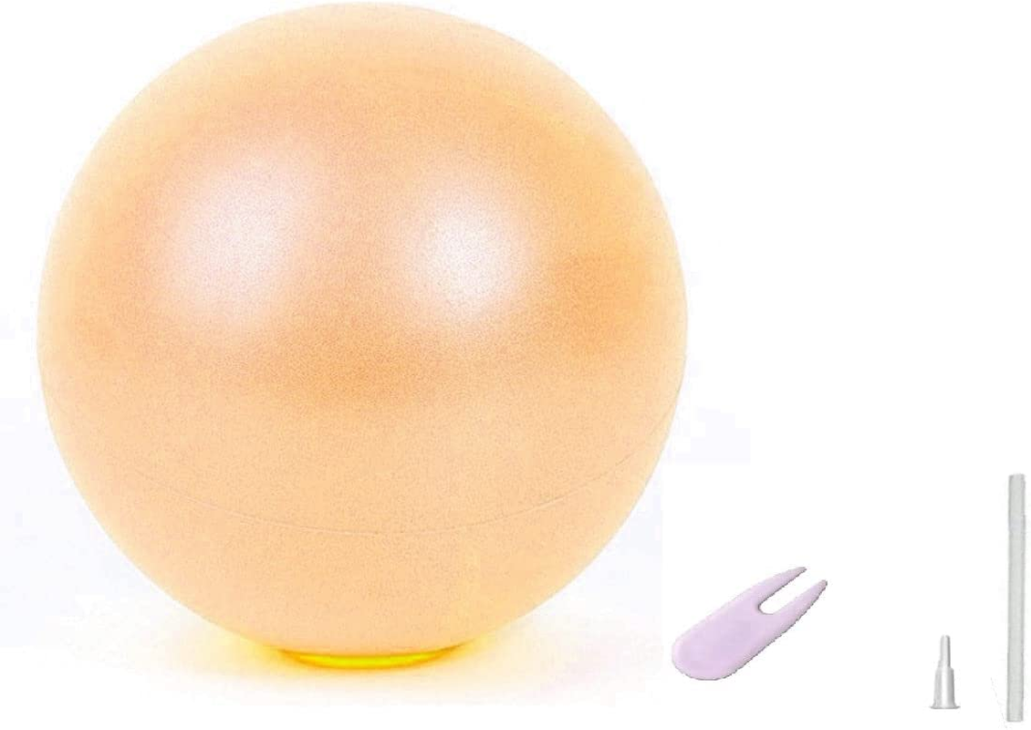 Small Exercise Ball - 9 Inch Mini Pilates Ball for Yoga, Core Training, Physical Therapy, and Fitness