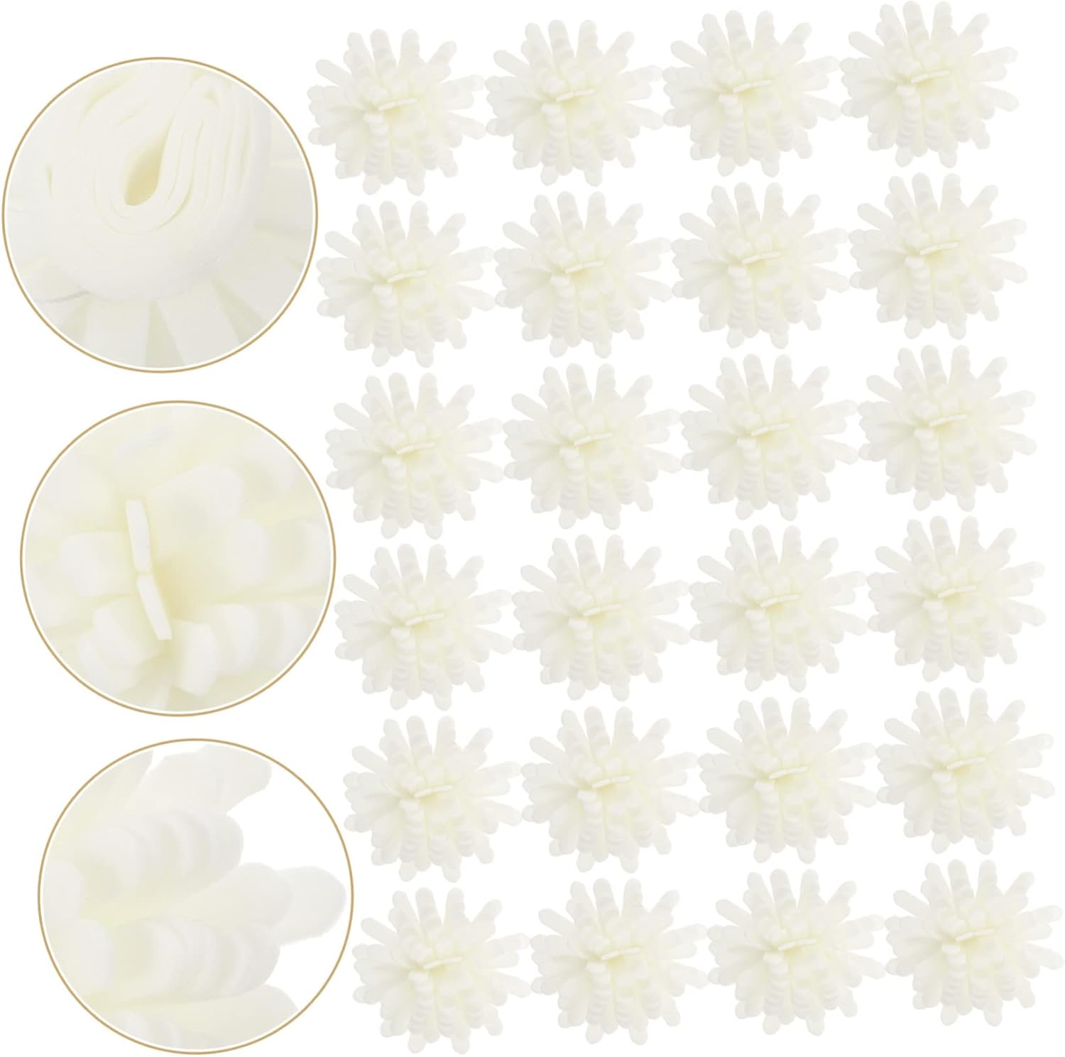 100Pcs Simulated Chrysanthemum Aromatherapy Flower Diffuser for Home Office