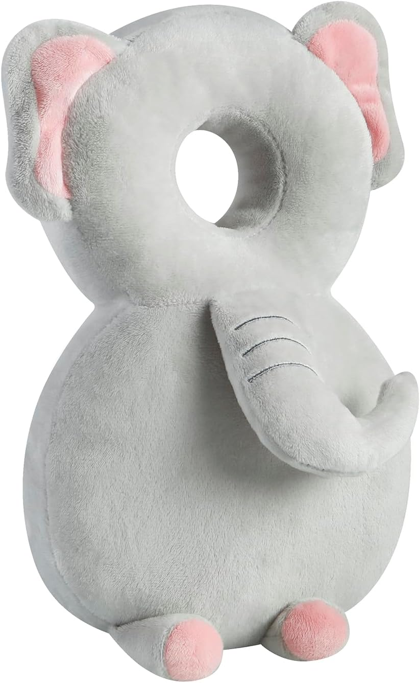 Pandaear Baby Head Protection Backpack, Toddler Walking Head Protector, Adjustable Head Protector Pad Safety Cushion (Elepant) image number 6
