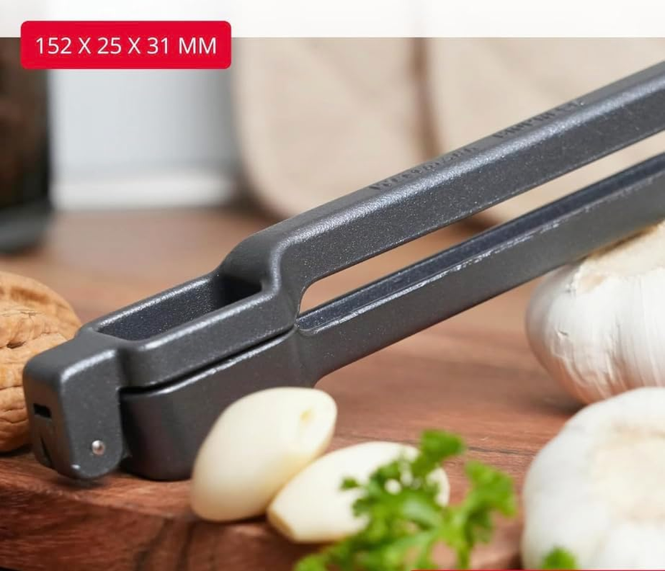 Westmark Biopress Black Edition Garlic Press - Ergonomic Garlic Press Dishwasher Safe - Extra Grip Feel - Anthracite image number 4