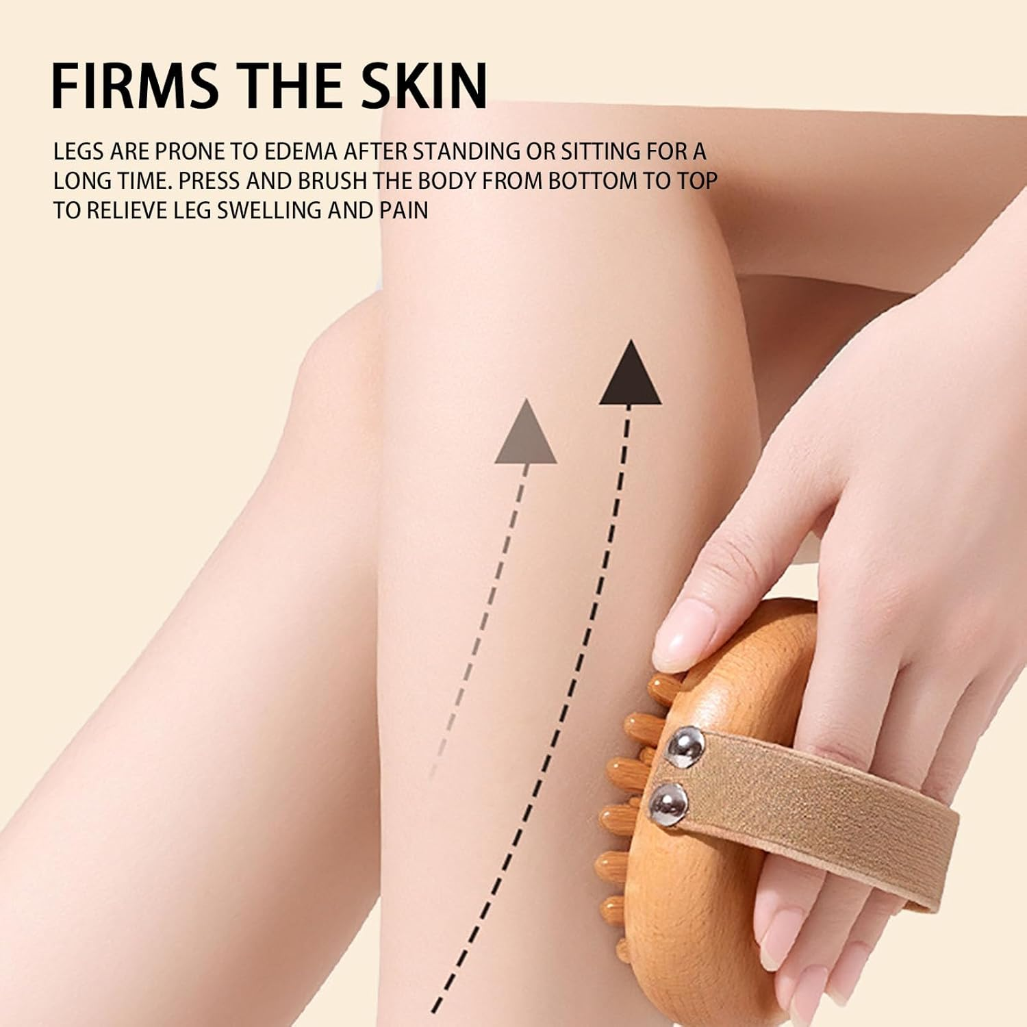 Meridian Brush, Meridian Pressure Brush, Body Detox Meridian Pressure Brush, Handheld Meridian Pressure Brush Set, Natural Wooden Massage Brush Massager (B) image number 6