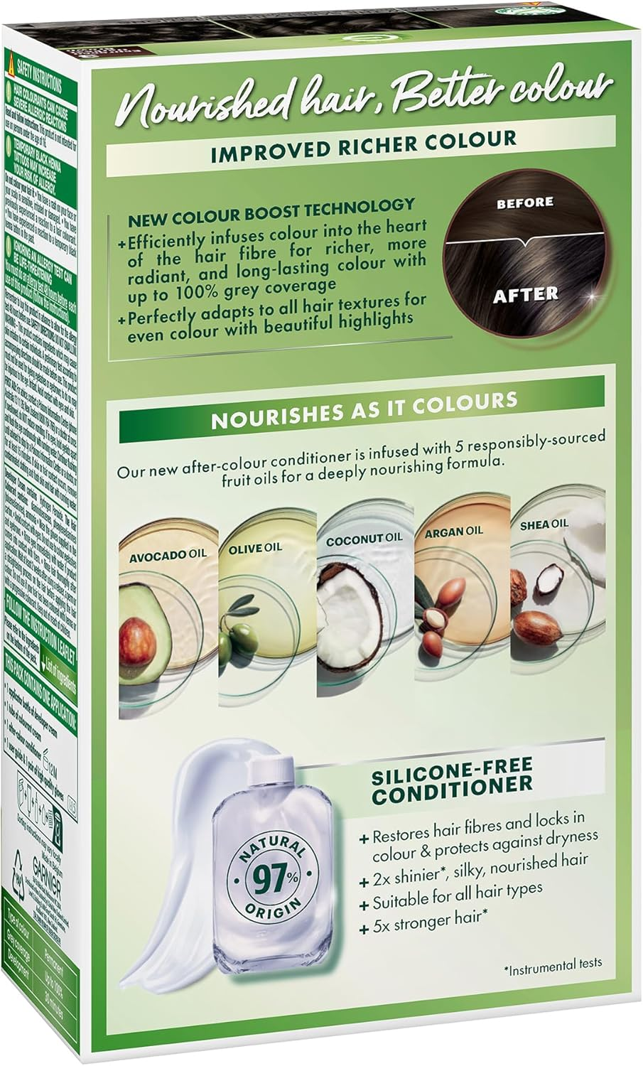 Garnier Nutrisse Permanent Hair Colour 3 Espresso Darkest Brown