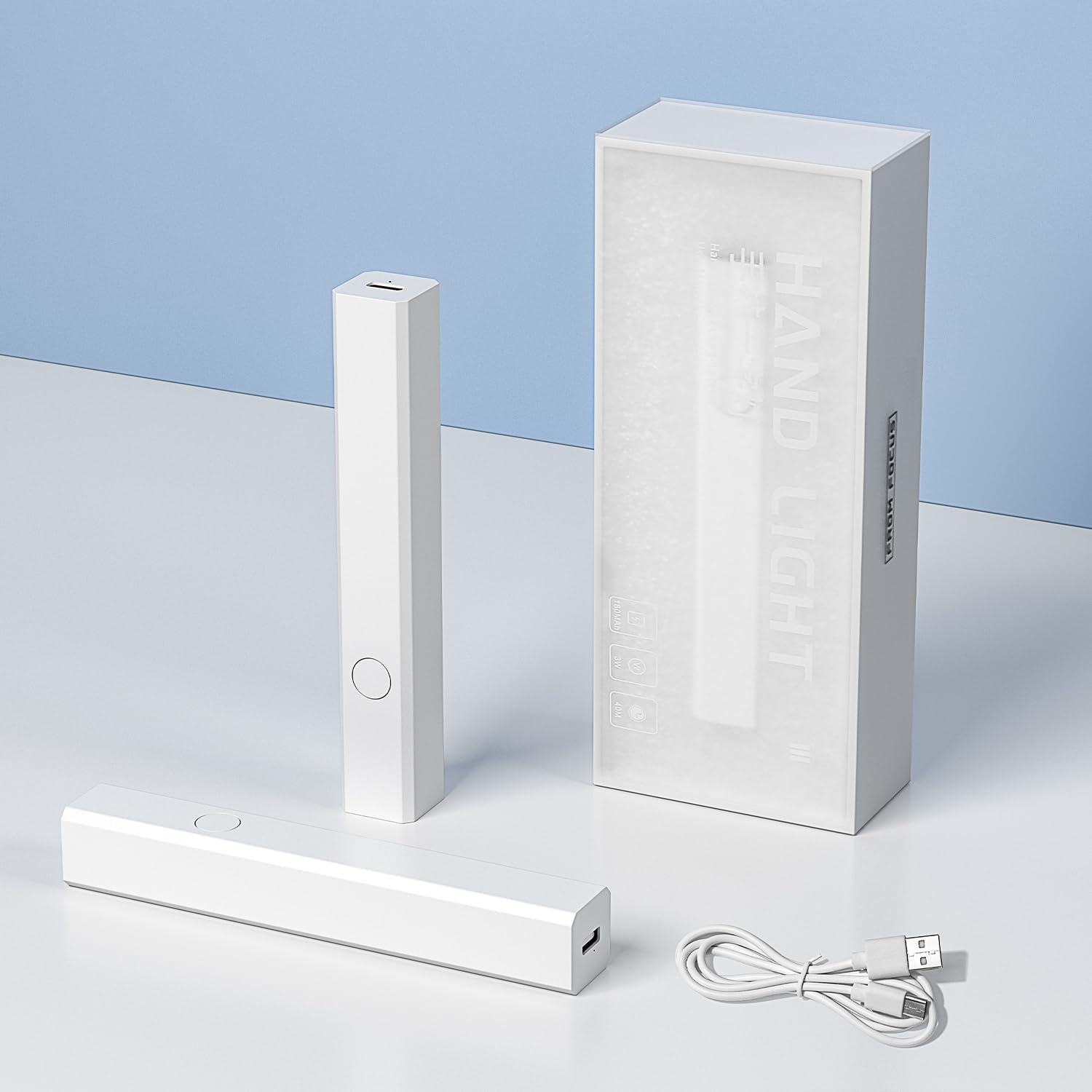 Etercycle Handheld UV Nail Lamp, Portable LED UV Light for Gel Nails Rechargeable USB Nail Dryer, 3W Quick Dry Mini Nail Light for Resin Curing, Flash Cure Lamp for Home DIY Manicure Salon image number 2