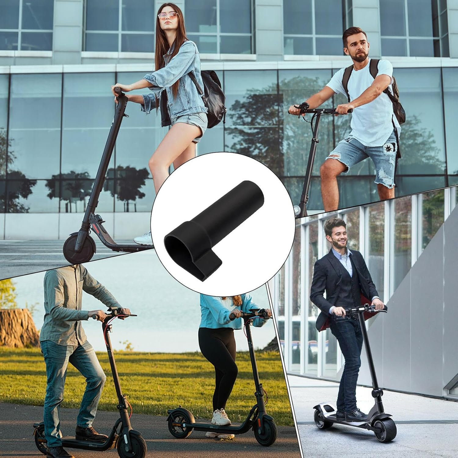 Electric Scooter Throttle Grip Scooter Grips E-Bike Twist Grip Throttle Lever for Electric Scooter Ergonomic Non-Slip Profiled Controller for Mountain Biking Commuting City Cycling image number 3