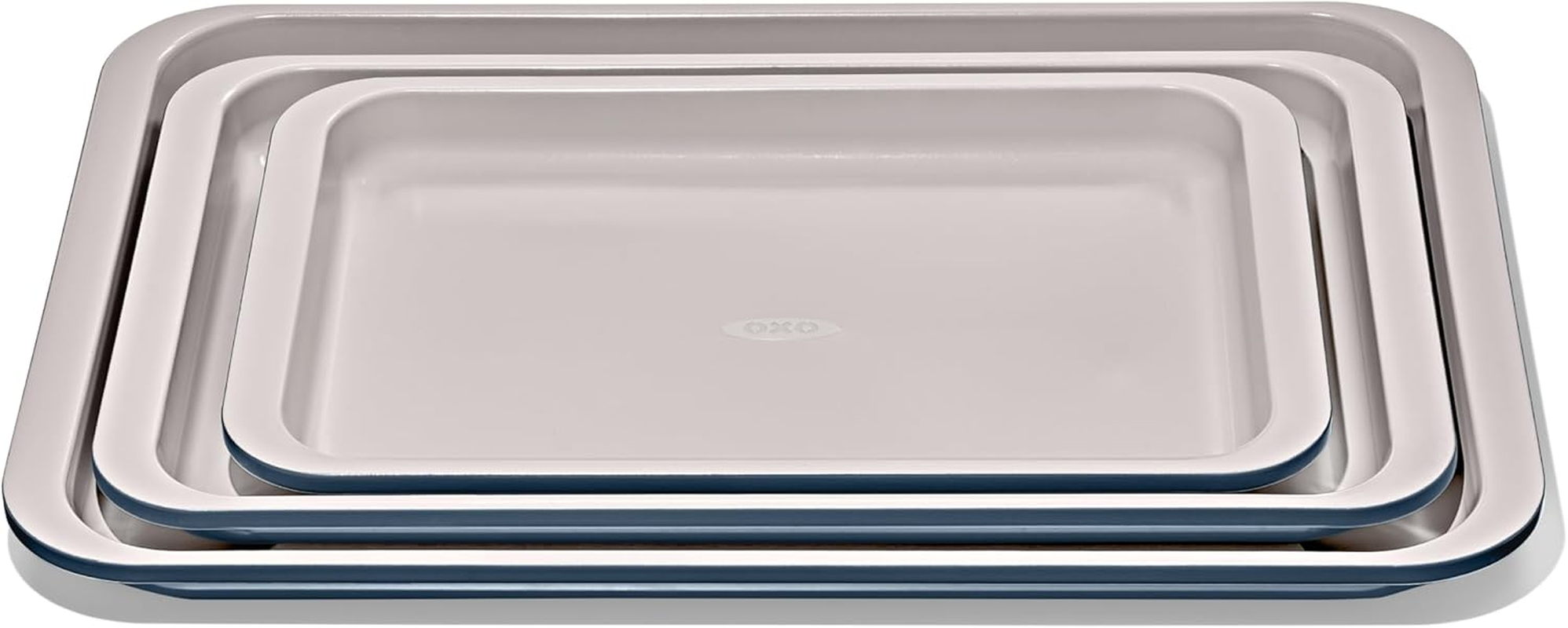 OXO Good Grips Non-Stick Pro Ceramic Coated Metal Bakeware 3-Piece Sheet Pan Set &ndash; Storm Blue