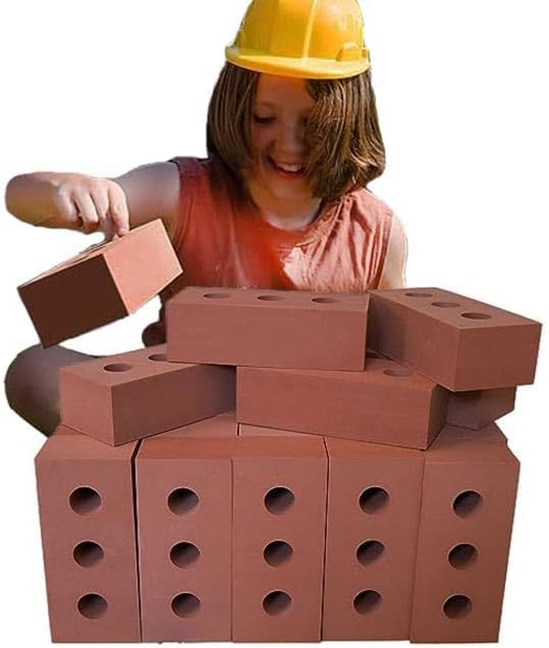 Bluecaps 30-Piece Foam Builder'S Brick Set for Kids - Build Imagination, Skills & Strength through Indoor/Outdoor Play image number 1