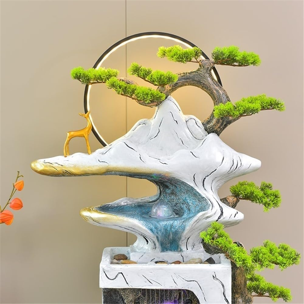Outdoor Fountain Fortune-Attracting Feng Shui Ornaments for Living Room Home Accessories Circulating Water Features Floor-Standing Fountains image number 1