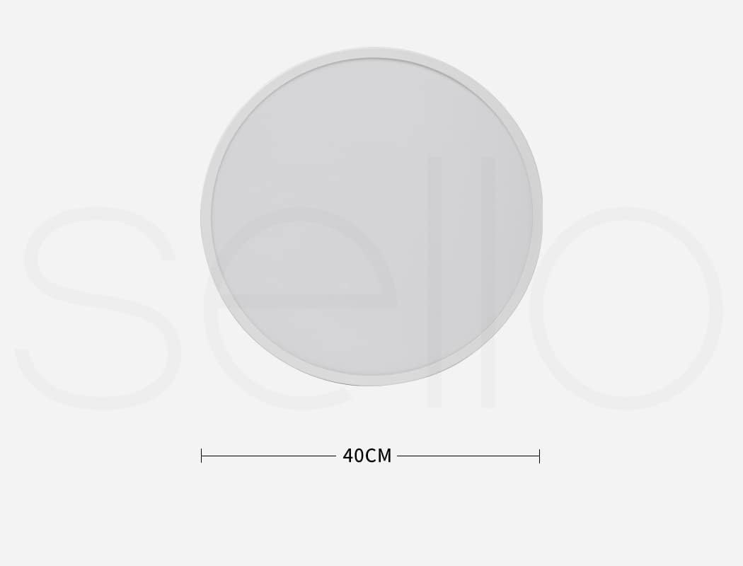 EMITTO Ceiling Light LED Pedant Lights Fixture Ultra-Thin 5CM 3-Colour for Bedroom Living Room Kitchen Lighting Modern Lamp Flush Surface Mount 60W White Shade image number 1