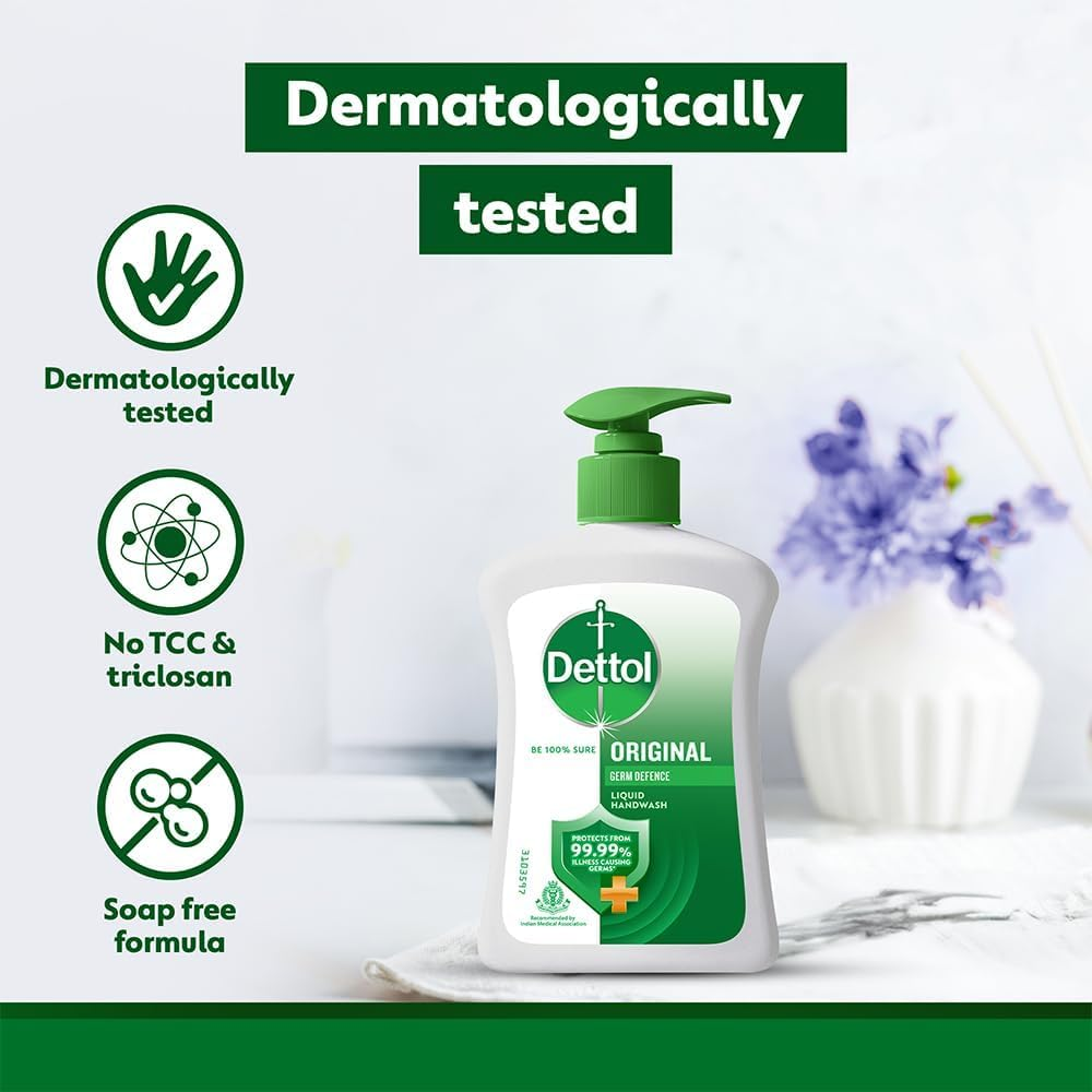 Dettol Liquid Handwash (Original) - 200 Ml with Free Dettol Liquid Handwash Refill- 175 Ml image number 6