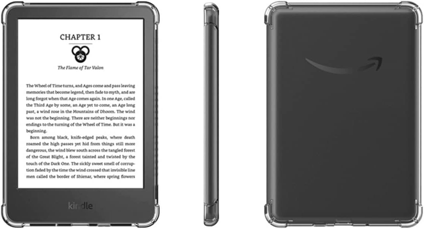 T Tersely Crystal Clear Case Cover for All-New Kindle 11Th Generation 2024/2022 Release, 6 Inch, Shockproof Thin Silicone Case (Transparent) image number 3