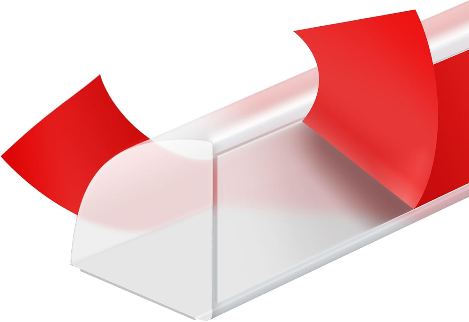 Flexible Quarter round Molding Peel and Stick Rubber Quarter round Trim Molding Self Adhesive Wall Corner Trim Molding for Wall Edge Corner Countertop, White, 1/2&rdquo; W X 1/2&rdquo; H X 39&rdquo; L