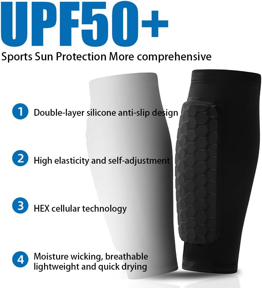 Geli Premium Soccer Shin Guards Sleeves, All-In-One Protection for Men, Women & Youth image number 3