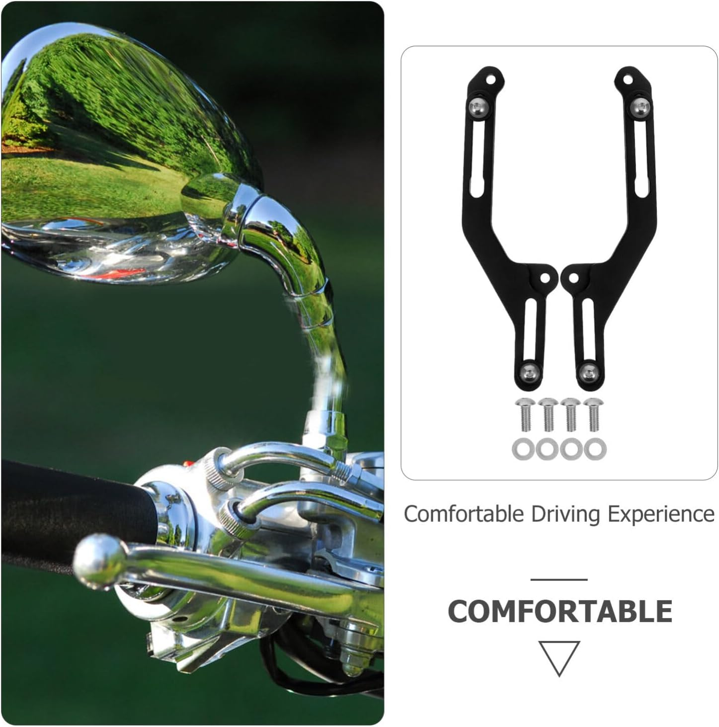 Iplusmile 1 Pair Motorcycle Windscreen Adjusters Windshield Support Bracket Compatible with Honda Transalp Xl750 2023 2024 image number 5