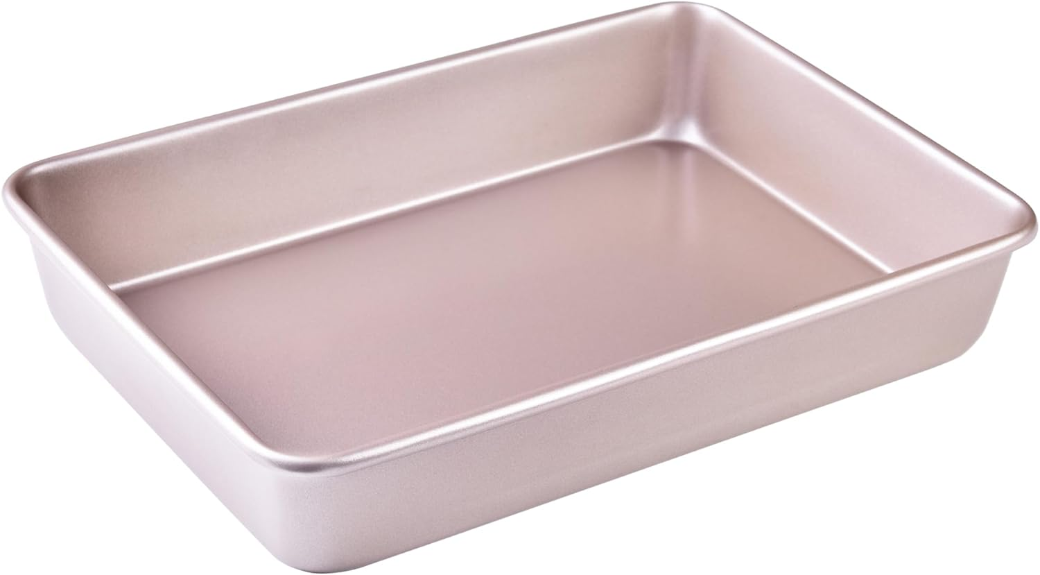 13-Inch Rectangle Cake Pan, Non-Stick Loaf Pan Deep Dish Bakeware for Oven Roasting Meat Bread Jelly Roll Battenberg Pizzas Pastries 34.8Cm X24.8Cm X 6Cm (Champagne Gold) image number 5