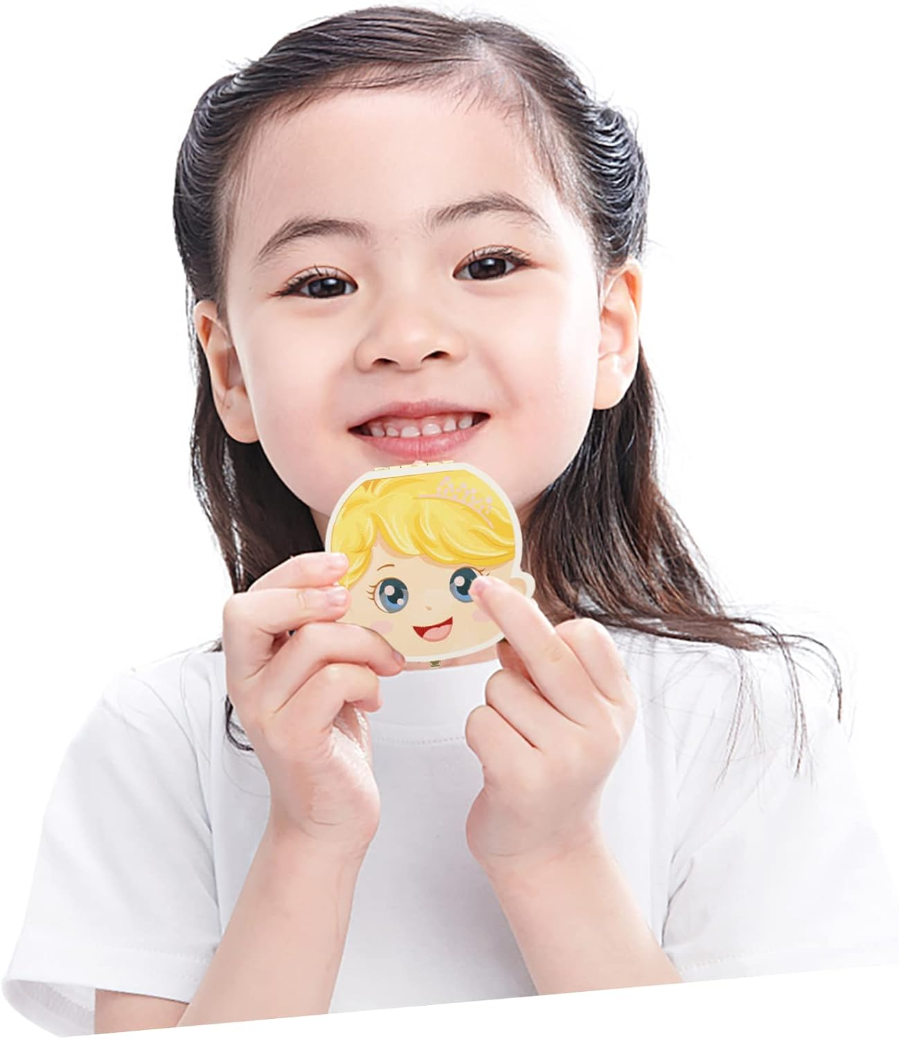 SHOWERORO Teeth Storage Box Tooth Holders Newborn Keepsake Cute Lost Container Milestone Memorial Name Holder Wooden image number 2