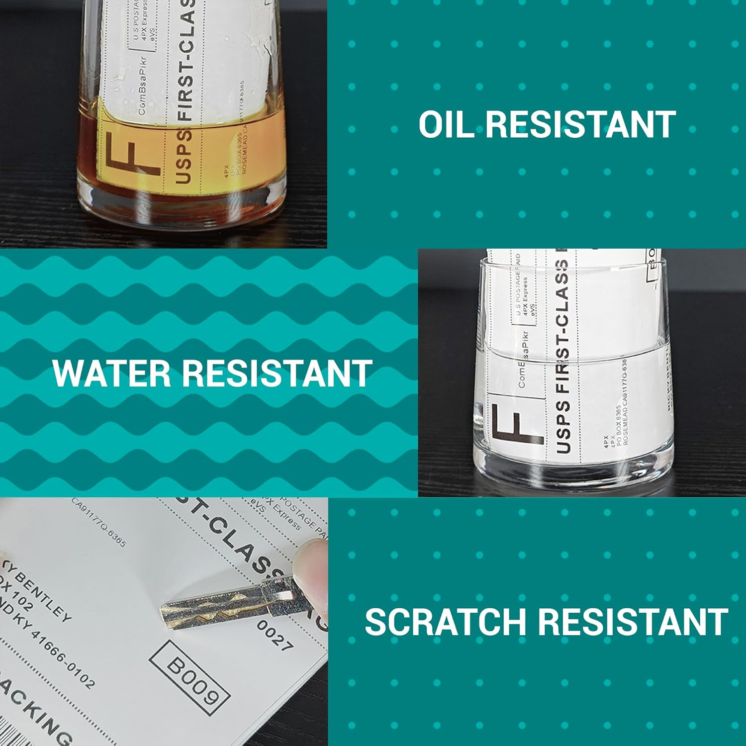 ETSUKOU Premium 4X6 Thermal Shipping Labels &ndash; 500 Pack (Roll) | High-Durability Japanese Base Paper | Water, Abrasion, Oil, & Alcohol Resistant