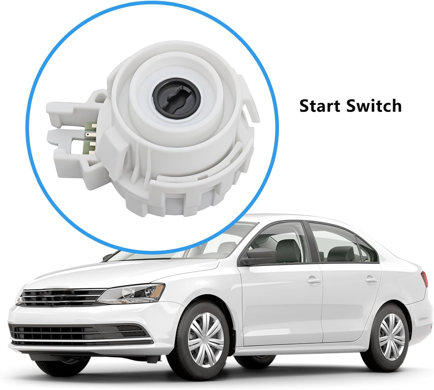 Car Ignition Start Switch 5K0905865 1K0905849 Compatible with VW Caddy Golf Compatible with Audi A1 Q3 image number 5