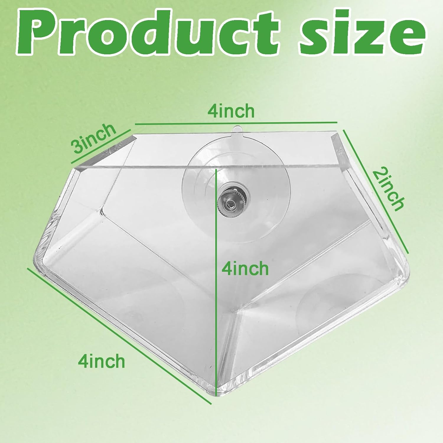 Acrylic Window Planter - Herb Garden - Ideal for Home Gardening Transparent Suction Cup Pot for Succulents, Herbs, and Indoor Gardens image number 4