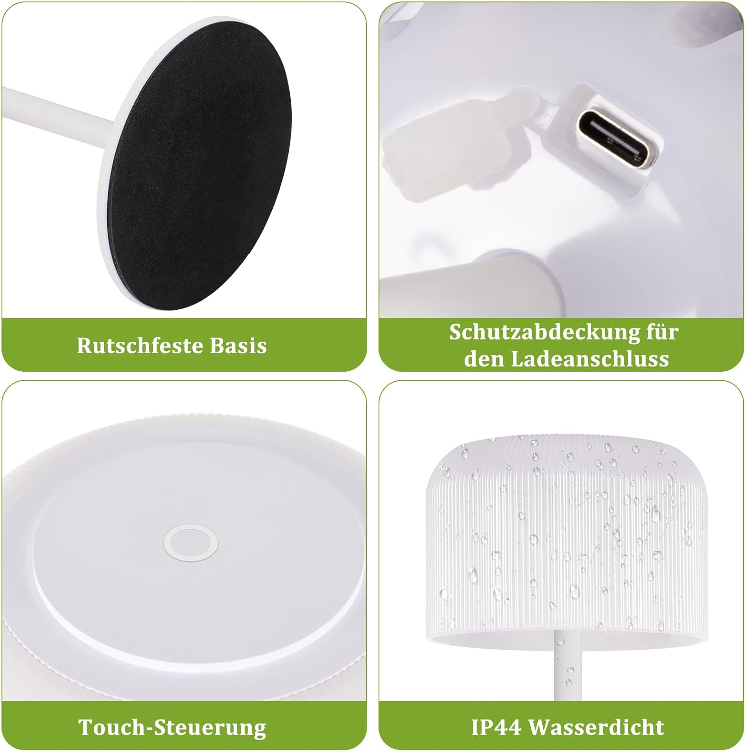 Homefire LED Table Lamp Wireless Battery Table Lamp Dimmable 3000K-6500K with USB-C Rechargeable Height Adjustable Waterproof Table Lamp for Indoor Outdoor Dining Room Bedroom image number 4