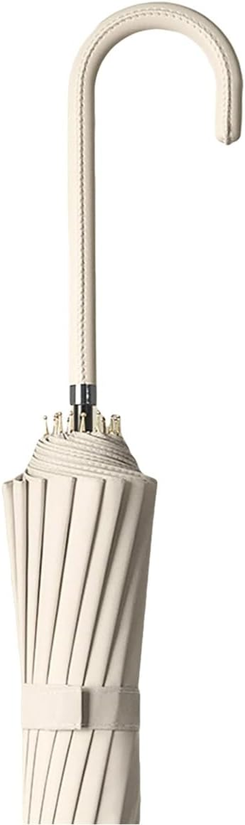 16-Rib Windproof Umbrella with Long Handle - Large UV Protection Sun and Rain Umbrella, Automatic Open, Waterproof Canopy, Stylish Design for Men and Women