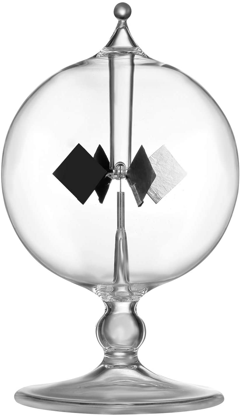 DORAMI Clear Solar Power Crookes Radiometer Sun Light Energy Spinning Vanes image number 6