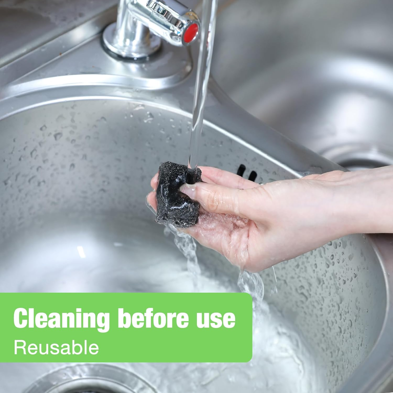 10Pcs Cat Water Fountain Sponge Filter Replacement, Upgraded Sponger Foam Filter for 92Oz/2.8L Pet Fountain, Fountain Filter Replacement for Cat and Dog(Black)