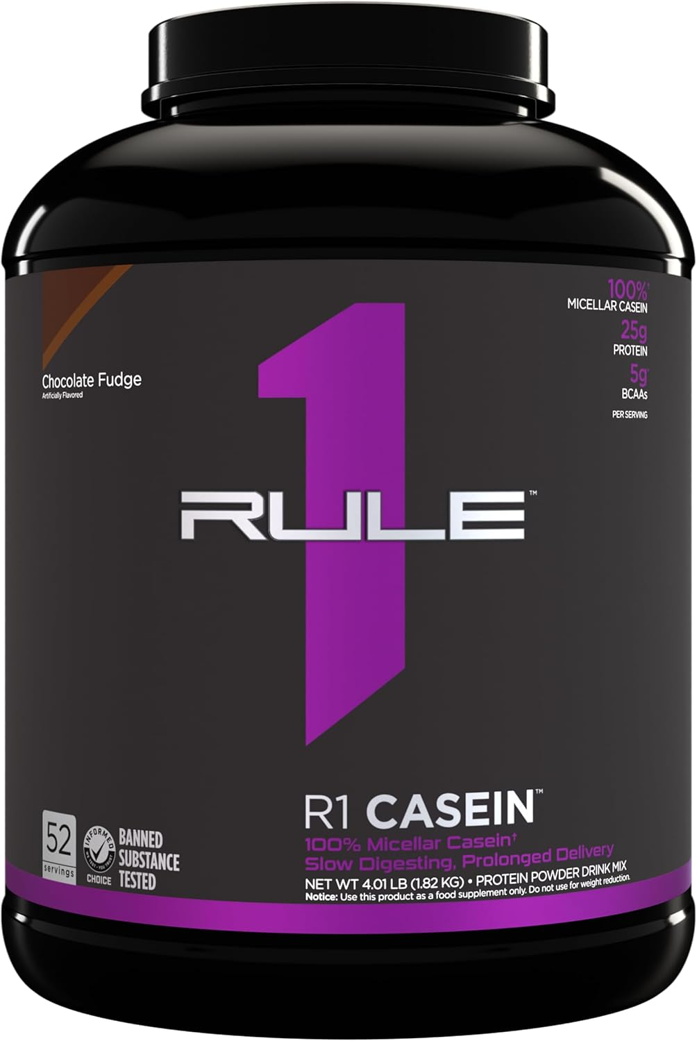 R1 Casein, Rule 1 Proteins (Chocolate Fudge, 55 Serving) image number 1