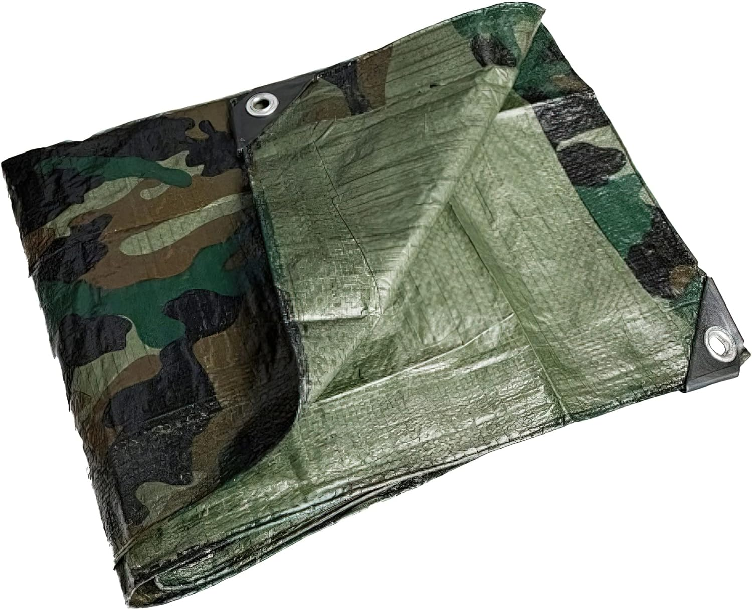 Kotap TCM-2030 Camouflage, Waterproof All-Purpose Multi-Use 7-Mil Poly Tarp, 20 X 30 Ft - Cut Size: 8 X 10'/Finished Size: 7' 4" X 9' 6" image number 6