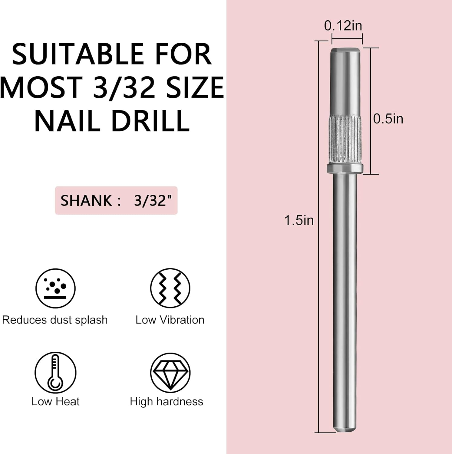 C12Rtive 100 Pcs 3Mm Professional Small Sanding Bands & 2Pcs Small Mandrel Bit Set for Nail Drill,240# Upgrade Design 3Mm Nail File for Manicures and Pedicure with Stainless Steel Shaft - 150 image number 2