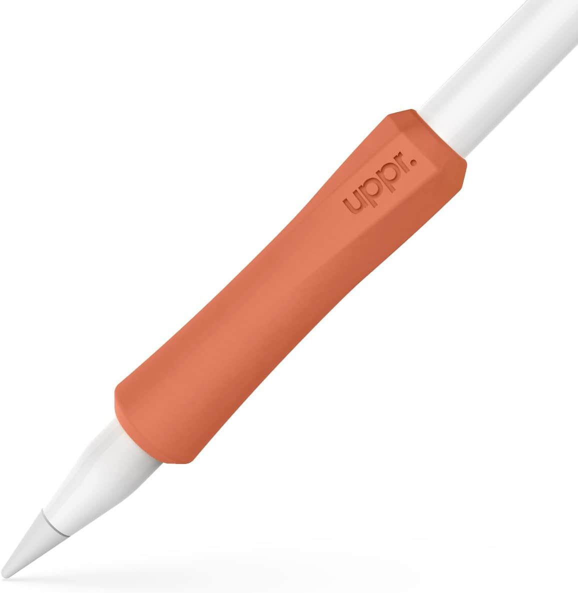 UPPERCASE Designs Nimblegrip Premium Silicone Ergonomic Grip Holder, Dual Sided Design, Compatible with Apple Pencil 1St Generation and Apple Pencil 2Nd Generation (2 Pack, White)