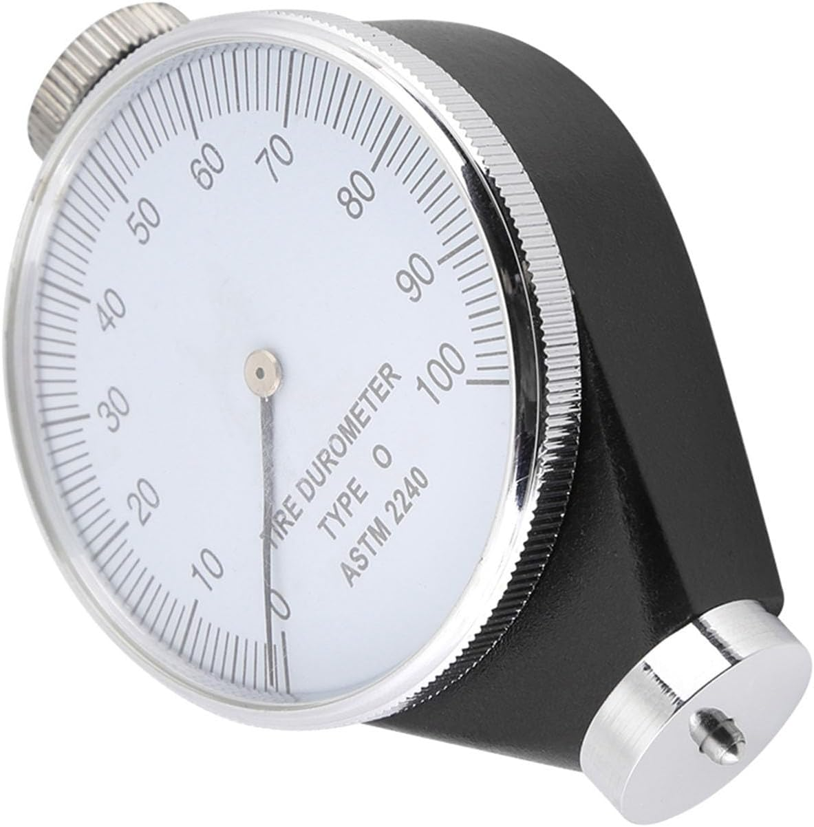 Rubber Tire Durometer Hardness Tester 0‑100 HA - Accurate Measurement, Easy to Carry - for Thermoplastic Rubber, Printing Plate, Fiber Convenient Connecting Device (Type O) image number 4