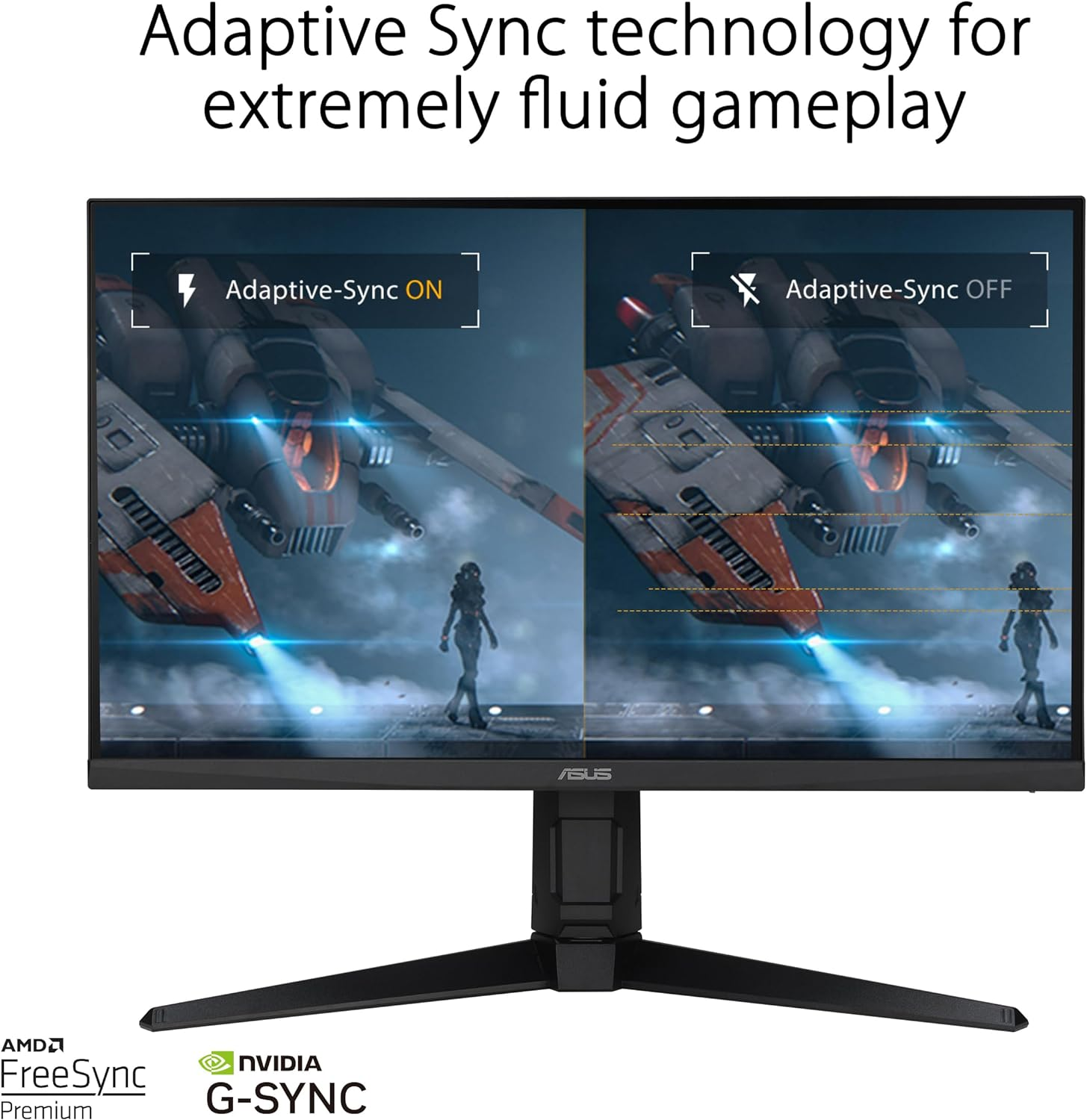 ASUS TUF Gaming VG27AQL3A Gaming Monitor &ndash; 27-Inch, Qhd(2560X1440), 180Hz, Fast IPS, ELMB Sync, 1Ms (GTG), Freesync Premium&trade;, G-Sync Compatible, VESA Adaptivesync Display 180Hz, 130% Srgb, HDR&trade; 400 image number 4