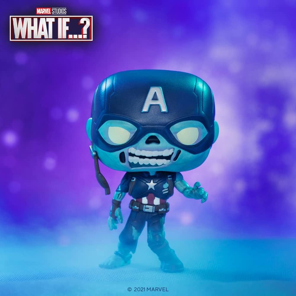 Funko What If Zombie Captain America Pop Vinyl Figure image number 6