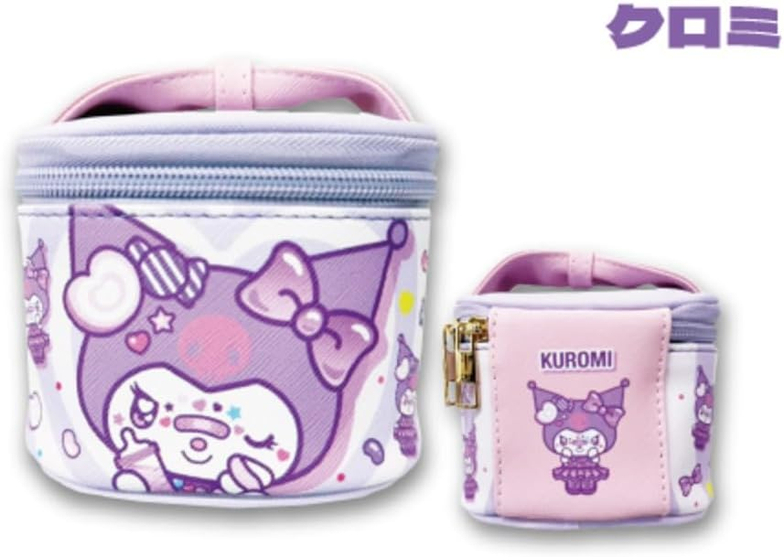 Hatayama Shoji Sanrio 34203144 Decora Chromi Mini Vanity Pouch, Approx. H 3.1 X W 4.1 X D 3.3 Inches (8 X 10.5 X 8.5 Cm)