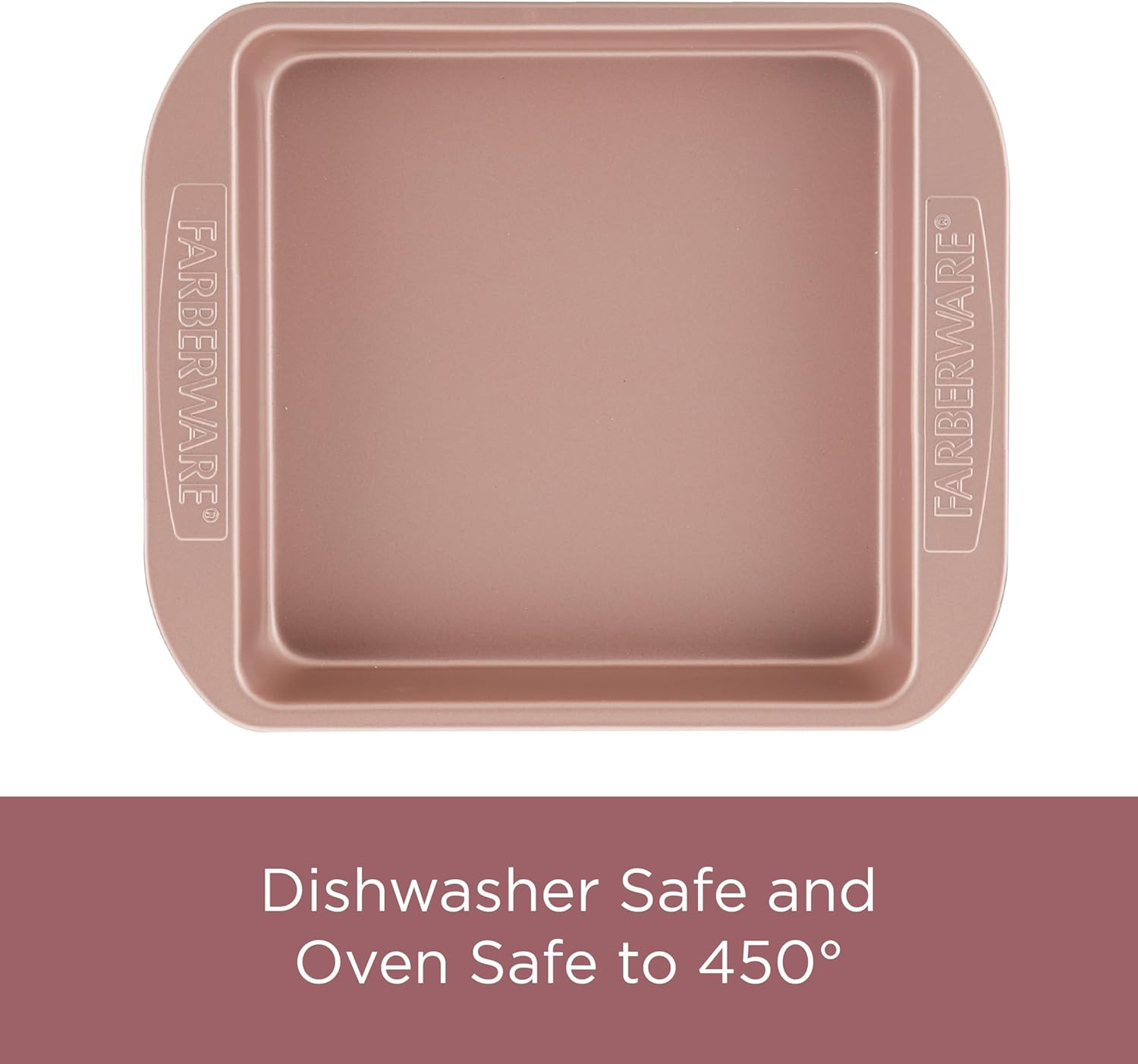 Farberware Baking Nonstick Cake Pan, Rectangle, 9 Inch X 13 Inch, Red Rose Gold image number 5