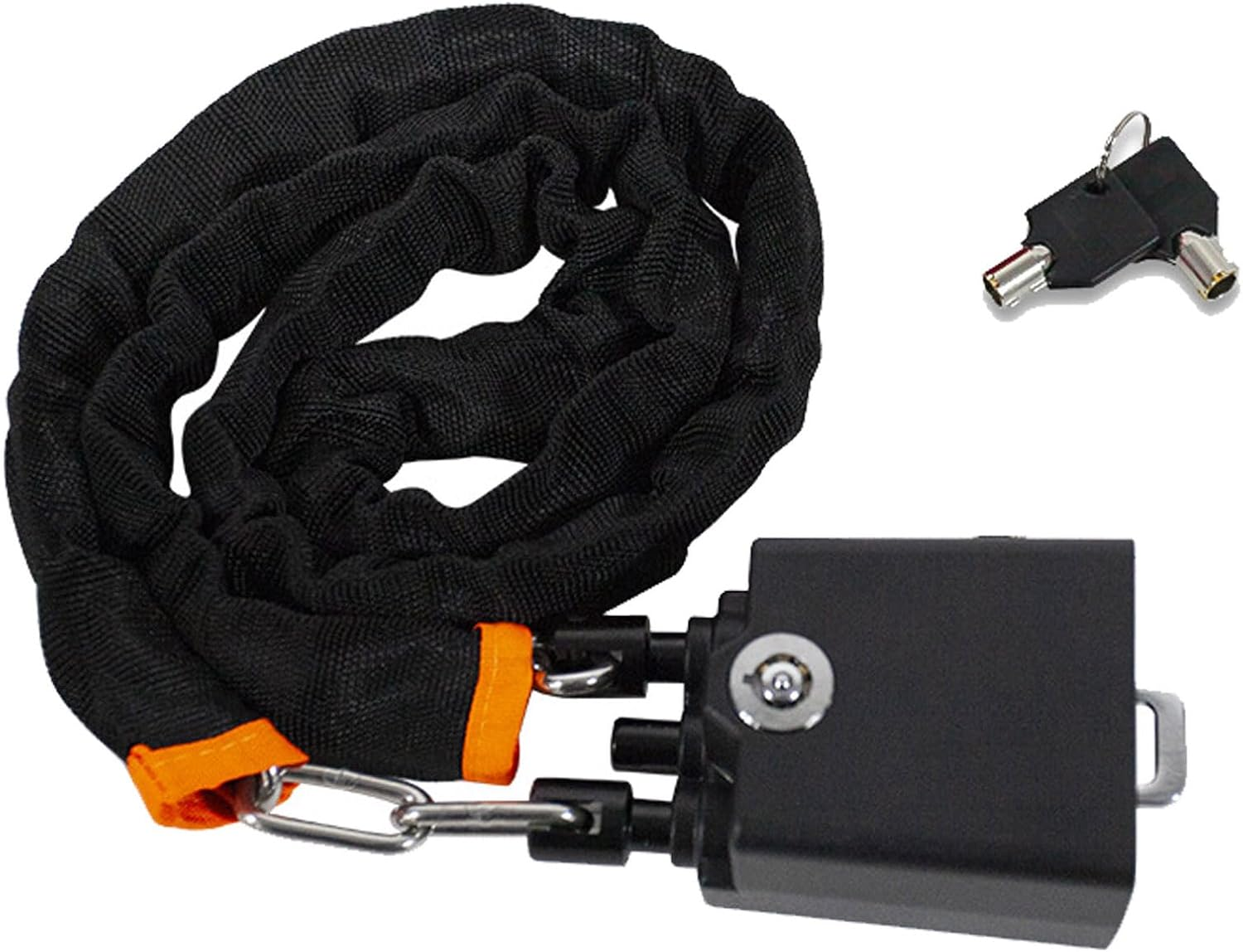 Steering Wheel Lock for Cars, Universal Auto Anti-Theft Lock with 2 Keys - Flexible & Compact Security Device for Car, Truck, SUV, Van - High Visibility Deterrent with Easy Storage (Red)